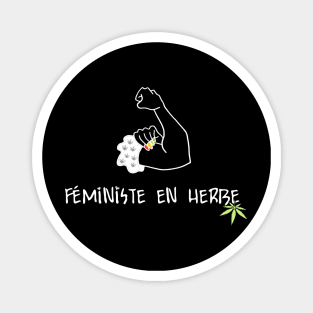 féministe en herbe weed Magnet